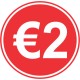 Promo stickers "€2"