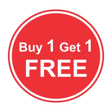 Promo stickers "Buy1Get1Free"