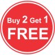 Promo stickers "Buy2Get1Free"