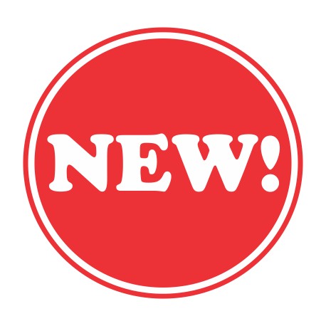 Promo stickers "NEW!"