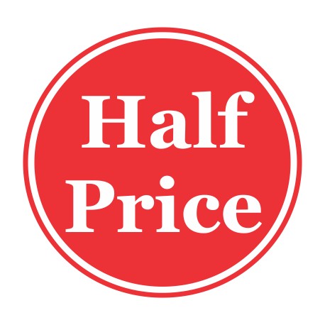 Promo stickers "HalfPrice"