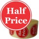 Promo stickers "HalfPrice"