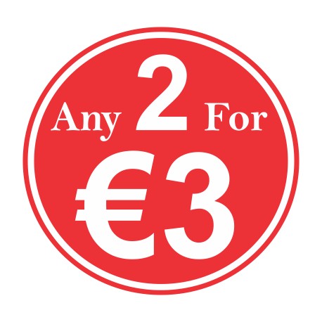 Promo stickers "Any2For€3"